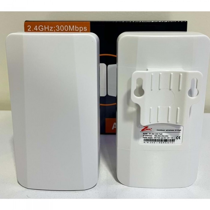 ZTECH 500M  1*10/100Mbps RJ451 x PoE 24V PoE or 12V DCSpeed rate: 300Mbps - ZR-500