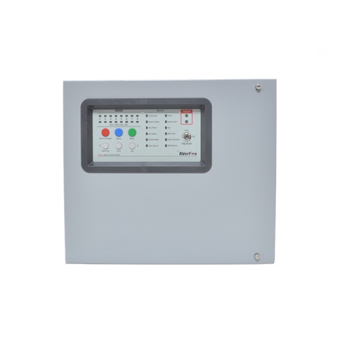 AVERFIRE 8 BÖLGELİ KONVANSİYONEL YANGIN ALARM PANELİ - AF-108P