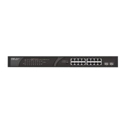 Reyee 16 Portlu, 10/100/1000 Gigabit, Tak Çalıştır Switch, 2 Gigabit Combo, 16 Port PoE+ (247W)   - RG-ES118GS-P