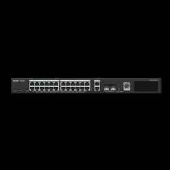 Reyee 28 Portlu, 10/100/1000 Gigabit, Yönetilebilir Switch, 2 SFP, 2 Gigabit RJ45 Uplink, 24 Port PoE+ (370   - RG-ES228GS-P