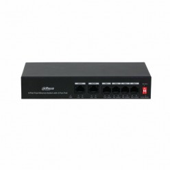 DAHUA 6-Port Fast Ethernet Switch with 4-Port PoE - DH-PFS3006-4ET-36 - 6
