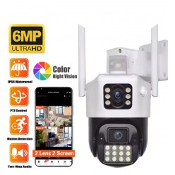 O-Kam 6015 Çift Lens Wifi Ptz Kamera - Adaptör Hediyeli