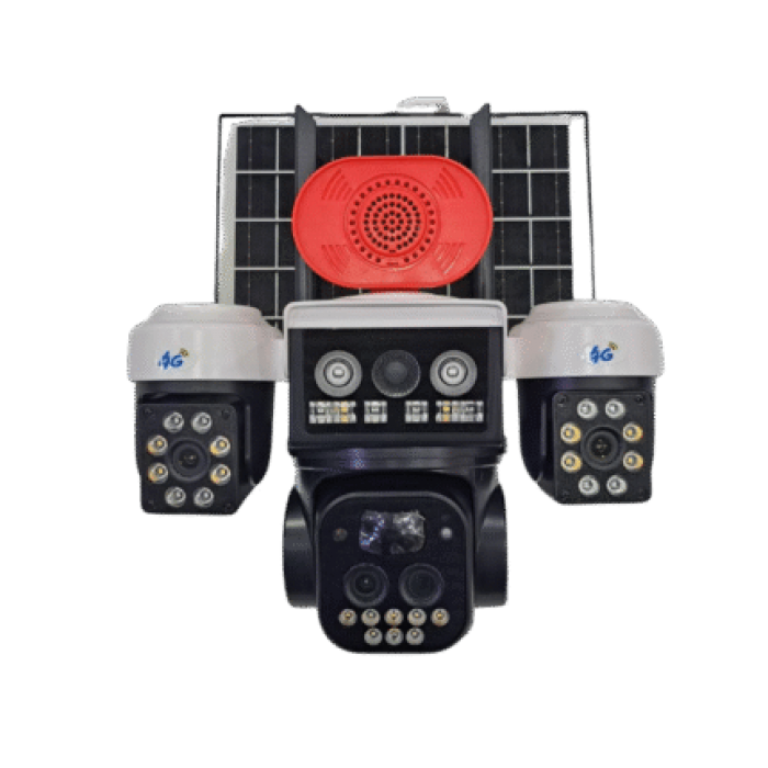 O-KAM 5051 3 LENS 10X OPTİK ZOOM 4G SOLAR RED SPEAKER PTZ KAMERA - 5051