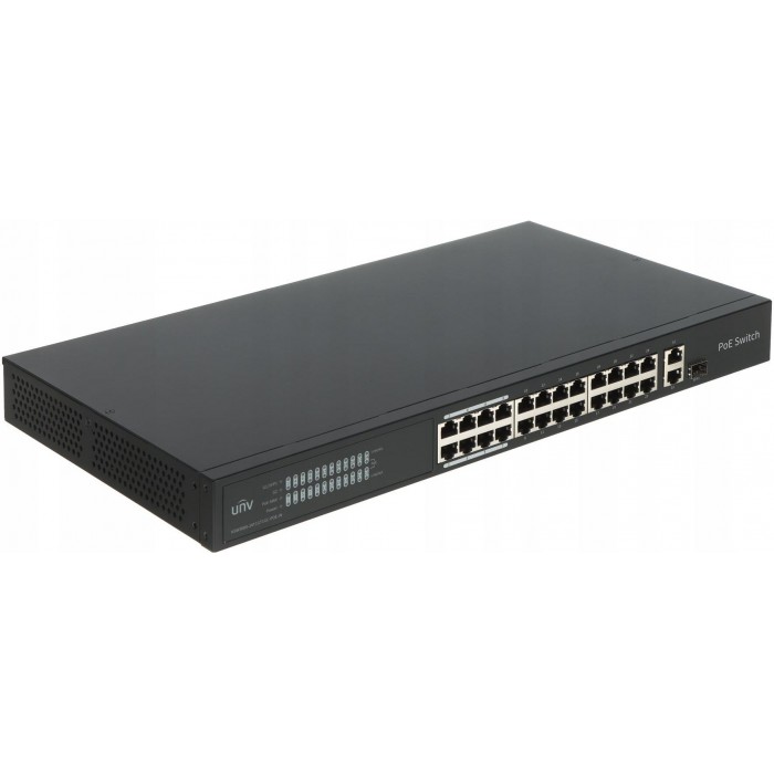 UNV 24 Port 10/100Mbps POE 250W Cloud Yönetilebilir Switch - NSW3000-24T1GT1GC-LPOE-IN