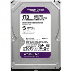 WD 1TB 3.5 5400RPM 64MB PURPLE WD10PURZ 7/24 GUVENLIK (3 YIL RESMI DIST GARANTILI)GÜNVENLİK  HARD DİSKİ - -