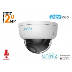 UNIWIZ 2.0 MP 2,8 MM LENS H.265 IP67 DAHİLİ MİKROFON - IPC-B122-APF28K