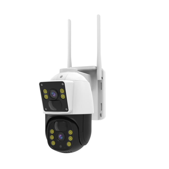 O-KAM-3412  O-KAM 6MP Dual Lens Wifi PTZ  Cameras, 3.5 inch Dual Screen Image, 15Pcs Leds Dual Light - O-KAM-3412 