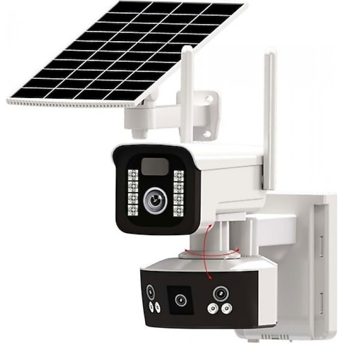 O-KAM-3920 6MP 4G SOLAR Dual Lens PTZ  Camera - Ürün Kodu Yok