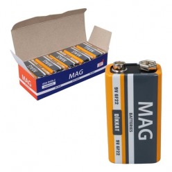 MAG BATTERIES MG-9 9 VOLT PİL 10LU PAKET (6F22 9V) - 26163