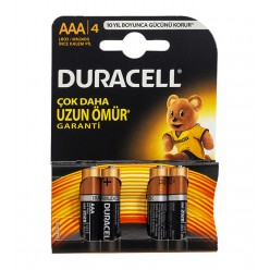 DURACELL AAA İNCE PİL (4LÜ) PAKET FİYAT - 13363