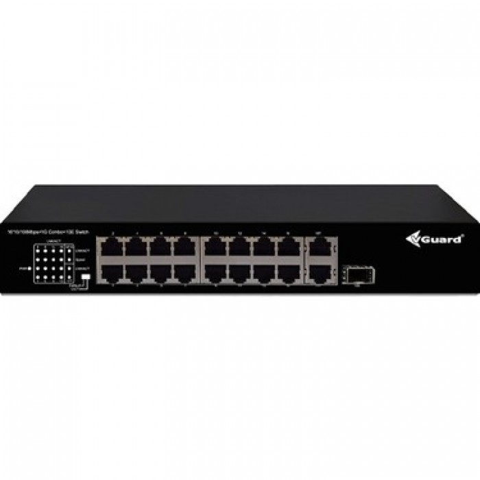 Vguard 16 Port Fast Ethernet Yönetilemez Switch - VG-SW1016E